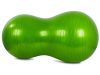 Mogyoró alakú torna- és fitneszlabda pumpával, zöld, 40cm