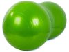 Mogyoró alakú torna- és fitneszlabda pumpával, zöld, 40cm