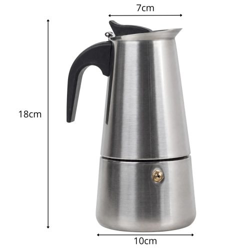 Rozsdamentes Olasz kávéfőző 6 személyes, 300ml
