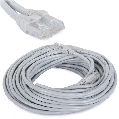 Ethernet hálózati kábel Cat6 RJ45 sodrott, 20 m