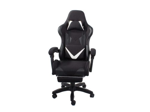 Ergonómikus Gamer forgószék lábtartóval