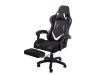 Ergonómikus Gamer forgószék lábtartóval