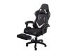 Ergonómikus Gamer forgószék lábtartóval