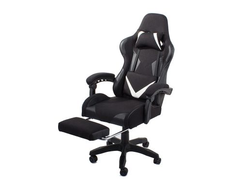 Ergonómikus Gamer forgószék lábtartóval
