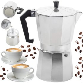 Alumínium 12 személyes kotyogós kávéfőző, 600 ml