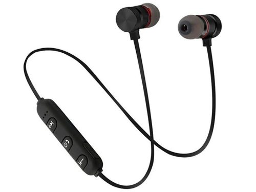 Bluetooth sport fülhallgató mágneses végekkel és mikrofonnal