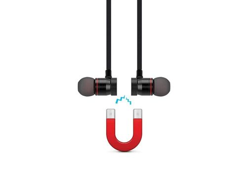 Bluetooth sport fülhallgató mágneses végekkel és mikrofonnal