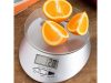 Elektronikus edzett üveg konyhai mérleg 5kg / 1g, óra funkció