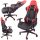 Ergonómikus Gamer forgószék - piros, fekete