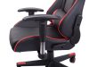 Ergonómikus Gamer forgószék - piros, fekete