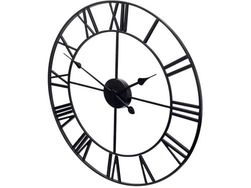 Római számjegyes vintage falióra retro loft stílusban, 50 cm
