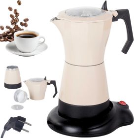   Verk elektromos moka kávéfőző – 6 csészés, 300ml, 480W, bézs 