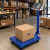 Elektronikus összecsukható platform mérleg 300kg teherbírás, lcd kijelzővel