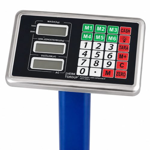 Elektronikus összecsukható platform mérleg 300kg teherbírás, lcd kijelzővel