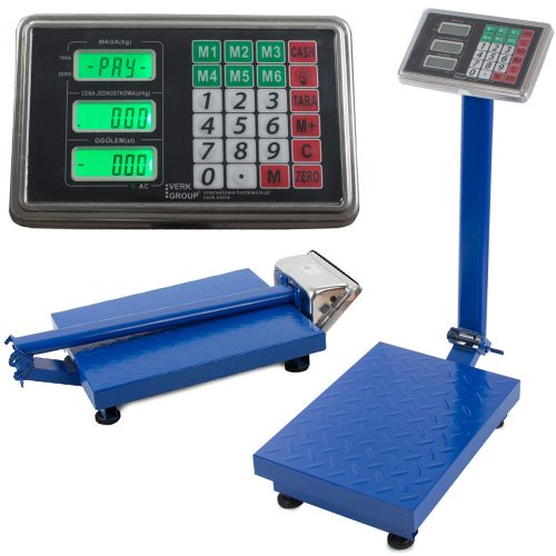 Elektronikus raktár- platform mérleg LCD kijelzővel 100  kg-ig