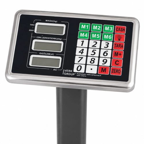 Elektronikus összecsukható platform, raktári mérleg, lcd kijelzővel, 100kg/20g