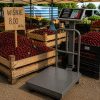 Ipari raktári mérleg 300 kg korláttal, Digitális LCD platformmérleg