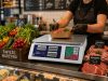 Digitális bolti mérleg 40 kg maximális teherbírással, LCD kijelzővel, árszorzó funkcióval