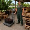 Elektronikus összecsukható platform, raktári mérleg korláttal, lcd kijelzővel, 100kg/20g