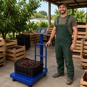   Akkumulátoros digitális raktári mérleg 100kg / 20g – Összecsukható ipari mérleg