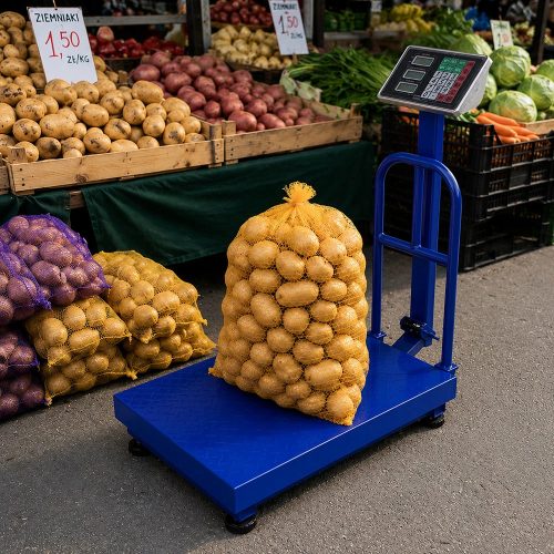 Akkumulátoros digitális raktári mérleg 100kg / 20g – Összecsukható ipari mérleg
