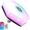 Led színes izzó rgb hangszóró Bluetooth, távirányítóval E27