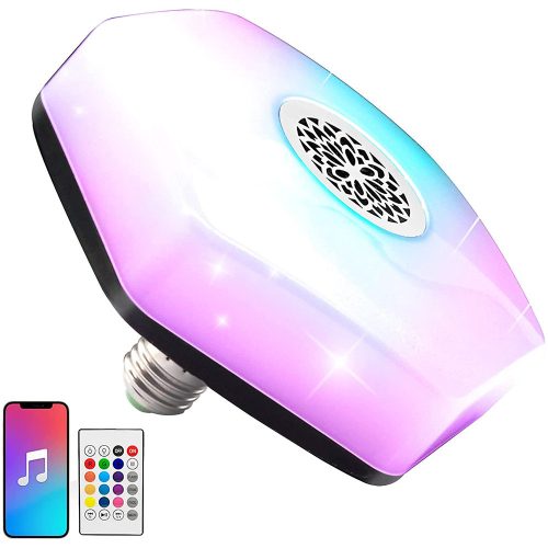 Led színes izzó rgbw hangszóró kéktooth távvezérlő