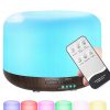 Párásító diffúzor aromaterápiás távirányítóval rgb