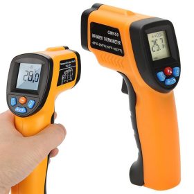   Érintésmentes lézeres pirométer hőmérő -50 és +550 °C, narancssárga