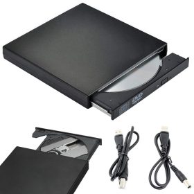   Hordozható külső DVD író és CD olvasó – Univerzális USB csatlakozóval