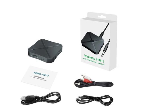 KN319 2 az 1 ben Bluetooth Audio Adapter – Jack Csatlakozós Adó és Vevő