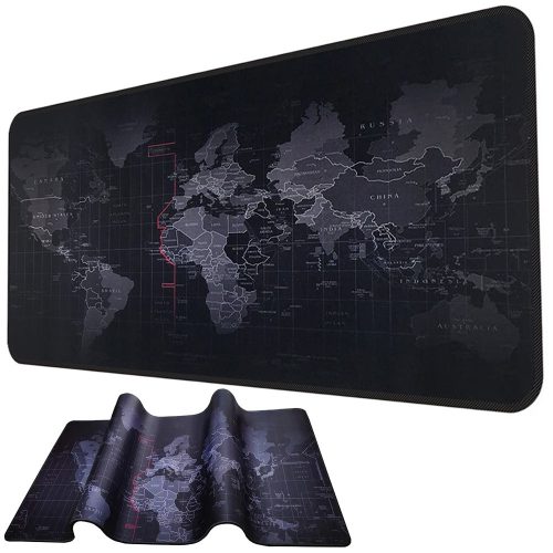 Flexibilis egérpad 80x30 cm - Világtérkép