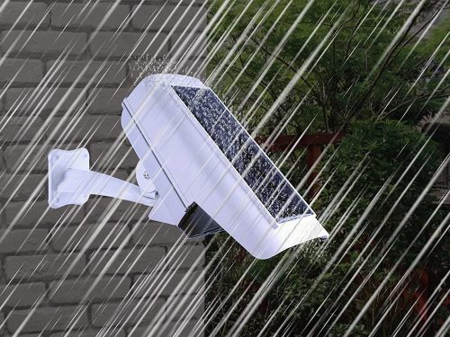 Napelemes Dummy kamera, álkamera mozgás és szürkületérzékelővel, 77 leddel