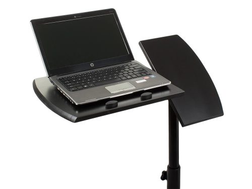 Görgős Laptop állvány, állítható magasság, fekete