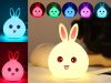 Gyermek led éjszakai fény nyúl rgb érintő lámpa USB