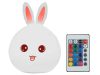 Gyermek led éjszakai fény nyúl rgb érintő lámpa USB + távirányító