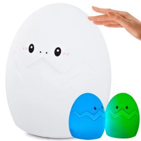 Led éjszakai fény gyerekeknek rgb tojás - érintő lámpa