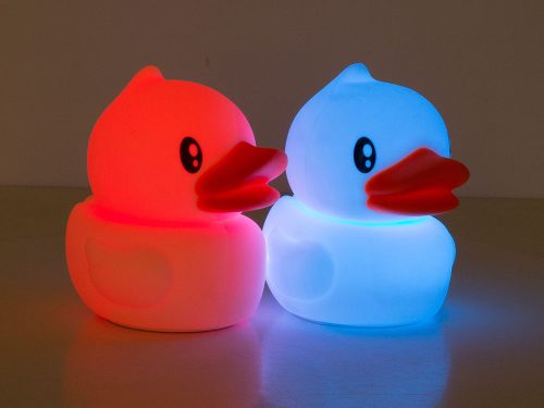 Vezetett kacsa éjszakai fény rgb távirányító usb