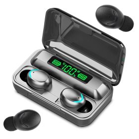   F9 Bluetooth vezeték nélküli fülhallgató tws töltőtokkal, fekete