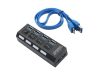 USB 3.0 Hub 4 Portos Laptop USB Elosztó kapcsolókkal