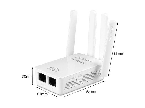Vezeték Nélküli WiFi Repeater és Jelismétlő – 300Mbps, WPS, Fehér