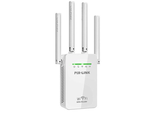 Vezeték Nélküli WiFi Repeater és Jelismétlő – 300Mbps, WPS, Fehér