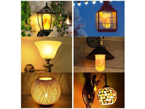 Dekoratív Élő láng utánzatú led izzó e27 9w