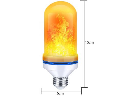Dekoratív Élő láng utánzatú led izzó e27 9w