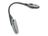 Led clip-on olvasó fény rugalmas forgatható, csiptetővel