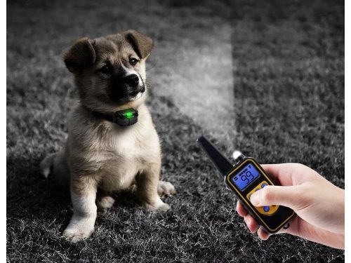 Elektromos kutyakiképző nyakörv 800m távirányítóval