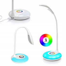   LED Asztali Lámpa RGB Talppal - Állítható Fényerővel 256 színkerék