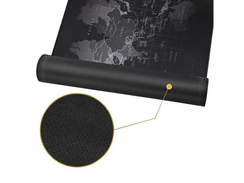 Nagy méretű egérpad LED RGB háttérvilágítással 90x40 cm, időzónák mintával