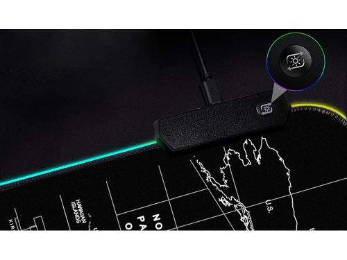 XXL LED-es gamer egérpad 80 × 30 cm
