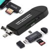 Sd kártyaolvasó microsd tf usb usb-c micro usb 3w1